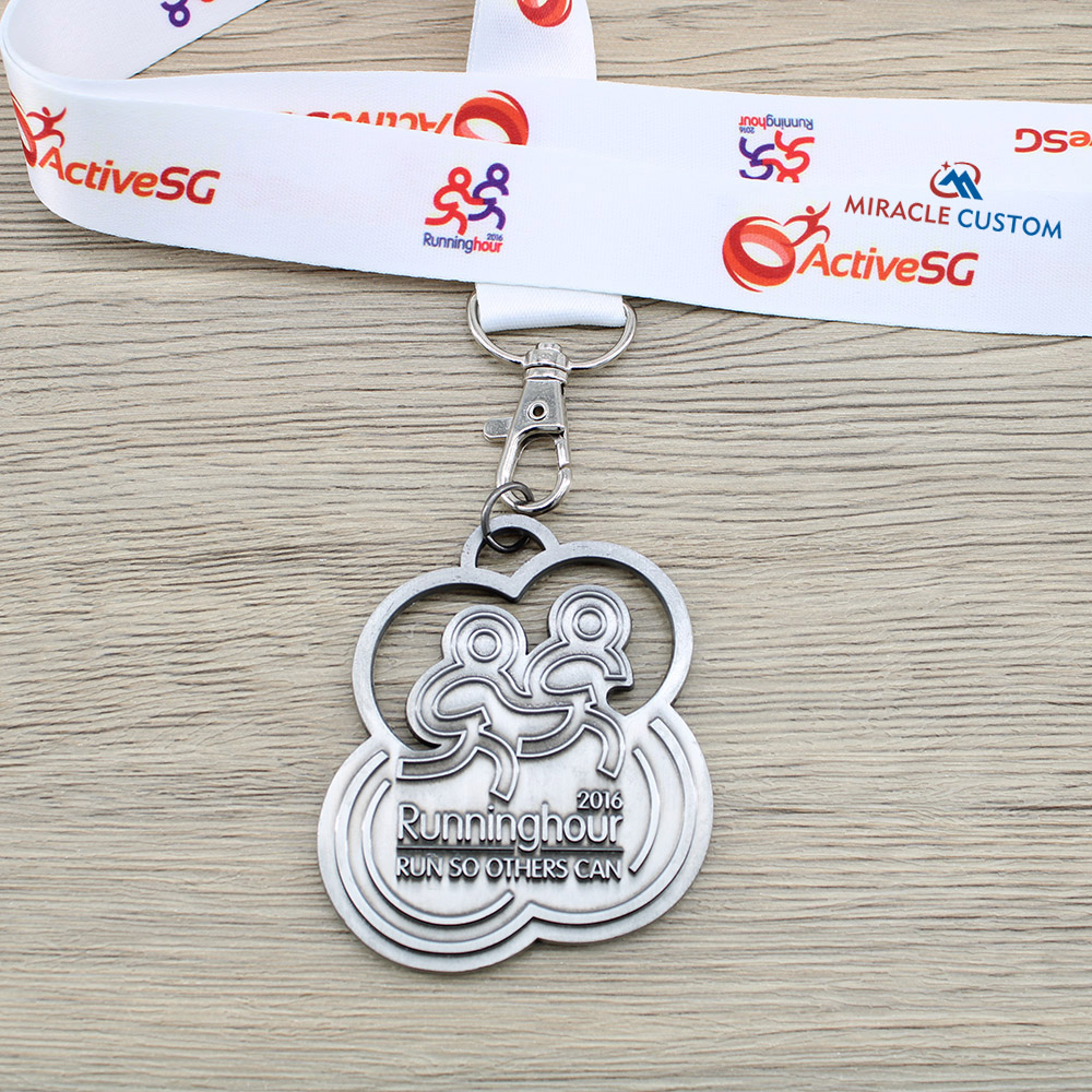 Custom Running hour 2016 Fun Run Medals