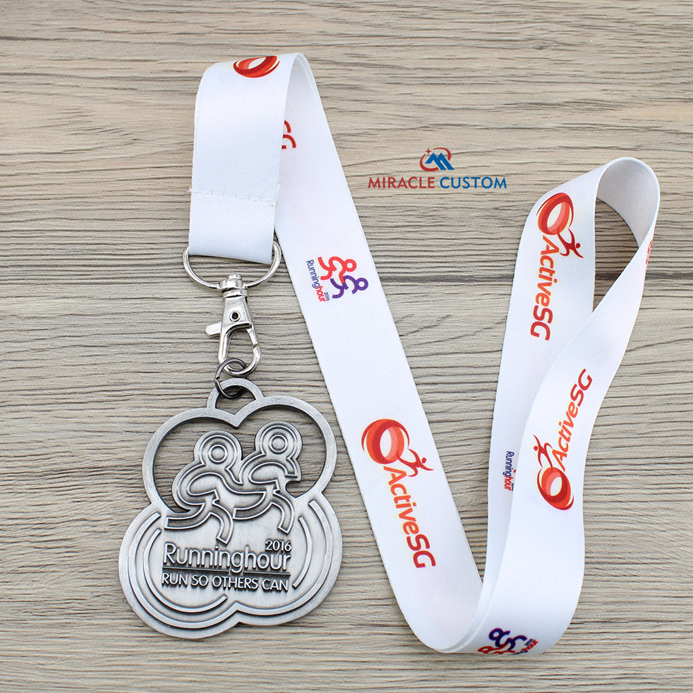 Custom Running hour 2016 Fun Run Medals