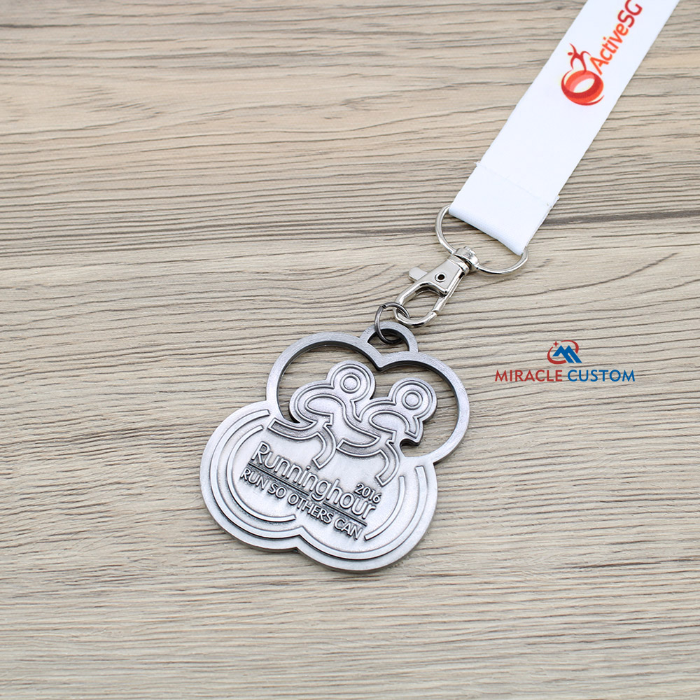 Custom Running hour 2016 Fun Run Medals