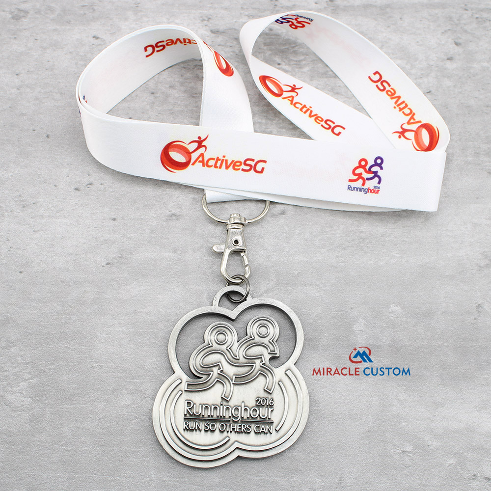 Custom Running hour 2016 Fun Run Medals