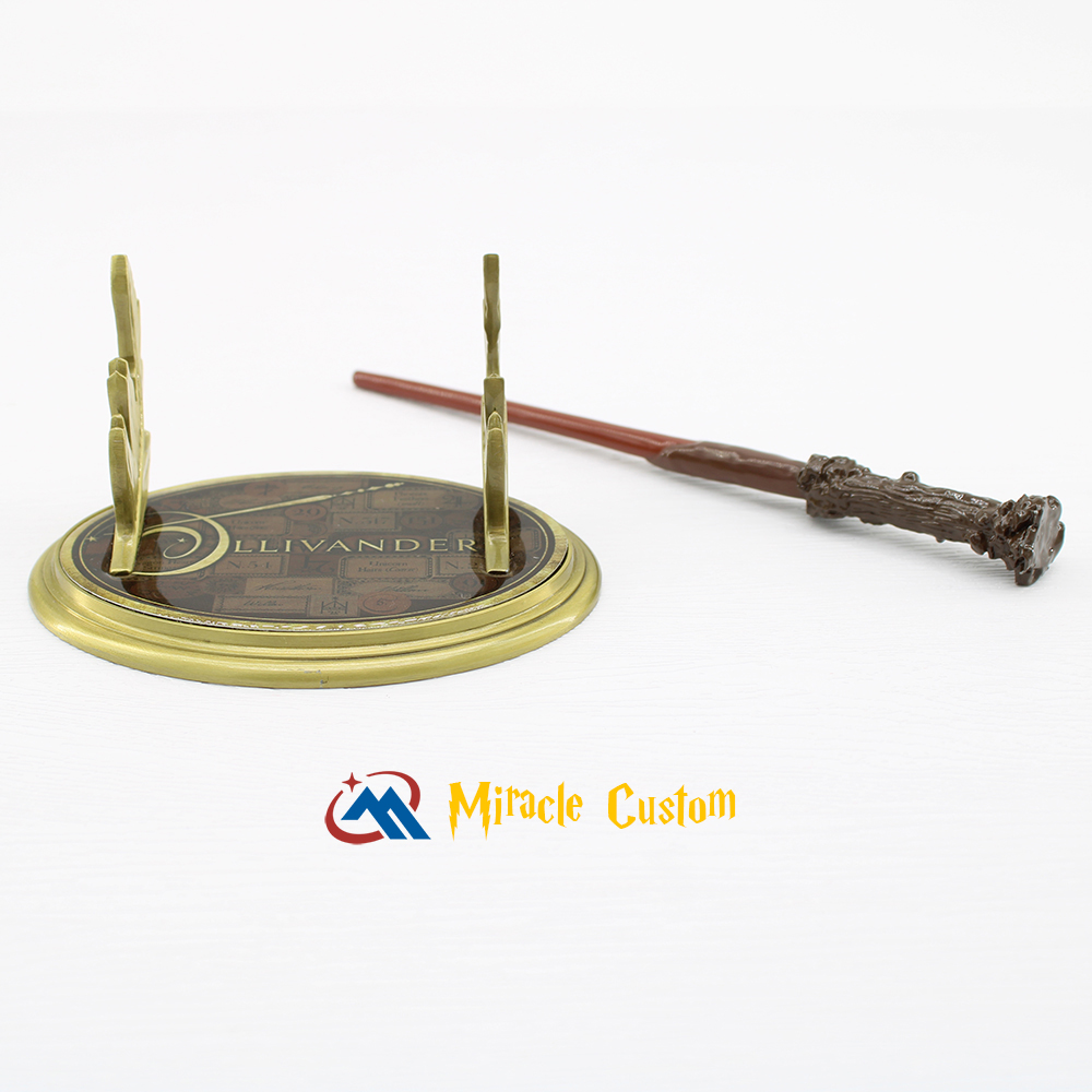 Customized Harry Potter Ollivanders Metal Wand and Metal Wand Stand