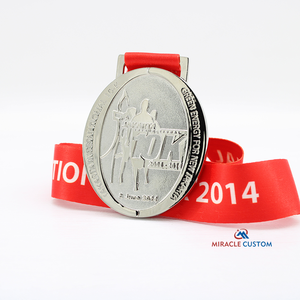 Custom Jakarta International 10K 2014 Road Race Running Medals