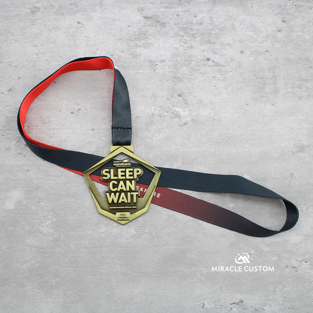 Custom OSIM Sundown Marathon Singapore 42.195KM Marathon Medals
