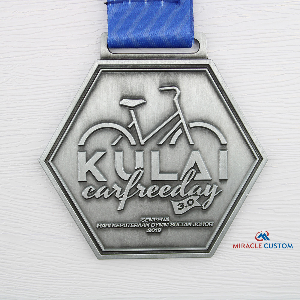 Custom Kulai Car Free Day 3.0 Fun Run Medals