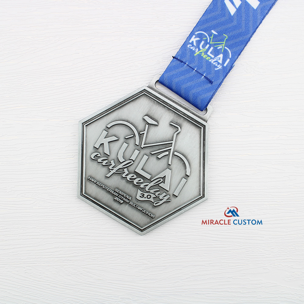 Custom Kulai Car Free Day 3.0 Fun Run Medals