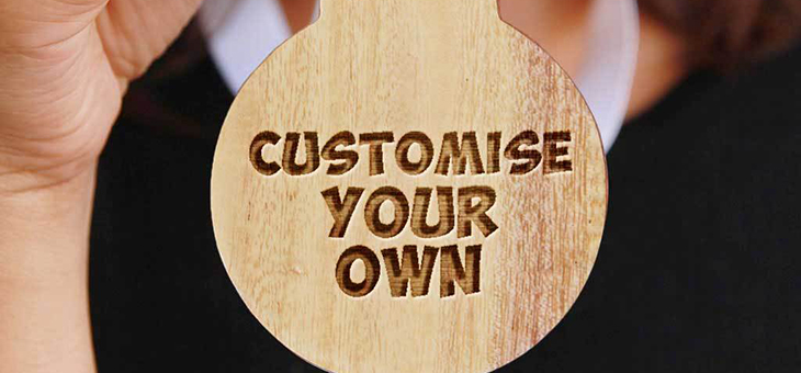 Customise Your Own Circular Wooden Medal
