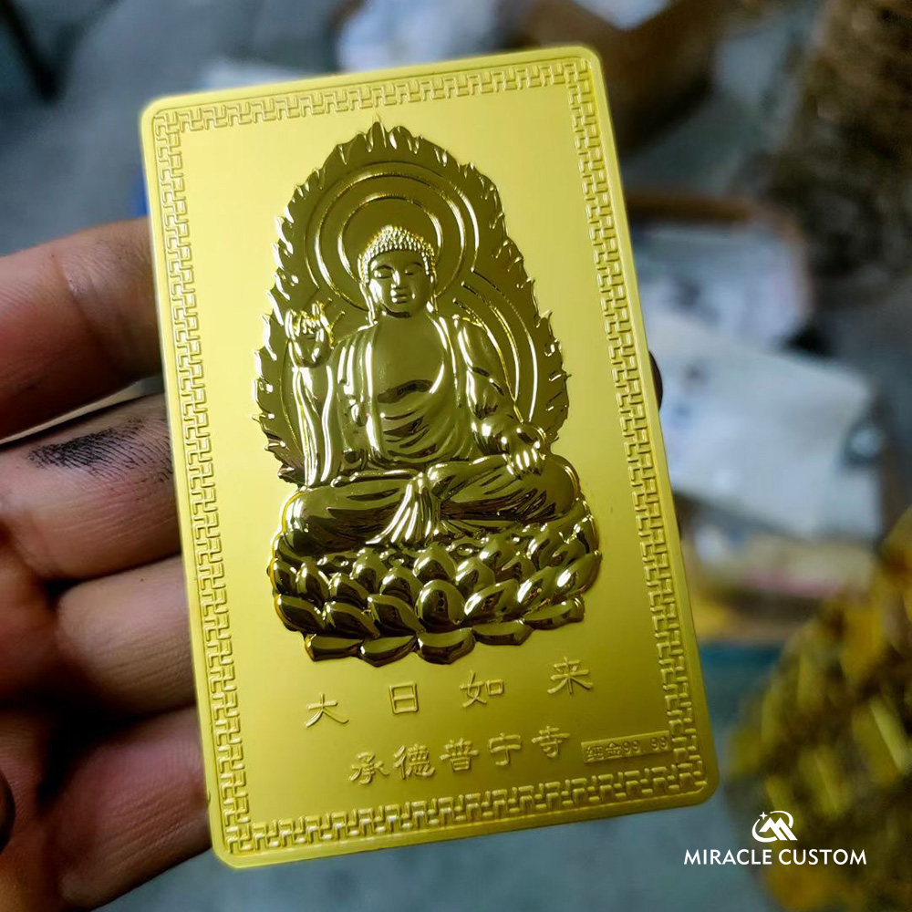 Custom Mahāvairocana plate Two Tone Plating Finish