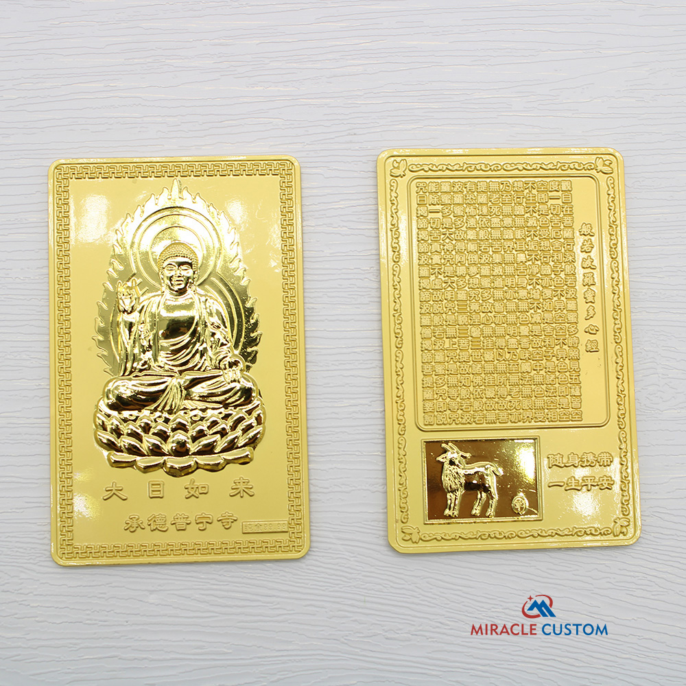 Custom Mahāvairocana plate Two Tone Plating Finish