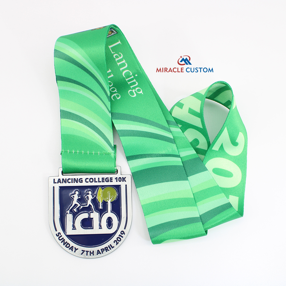 Custom Lancing College 10K Finisher Medals