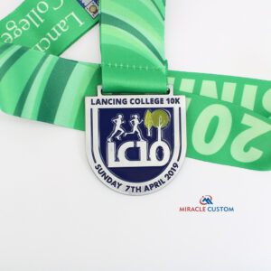 Custom Lancing College 10K Finisher Medals