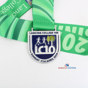 Custom Lancing College 10K Finisher Medals