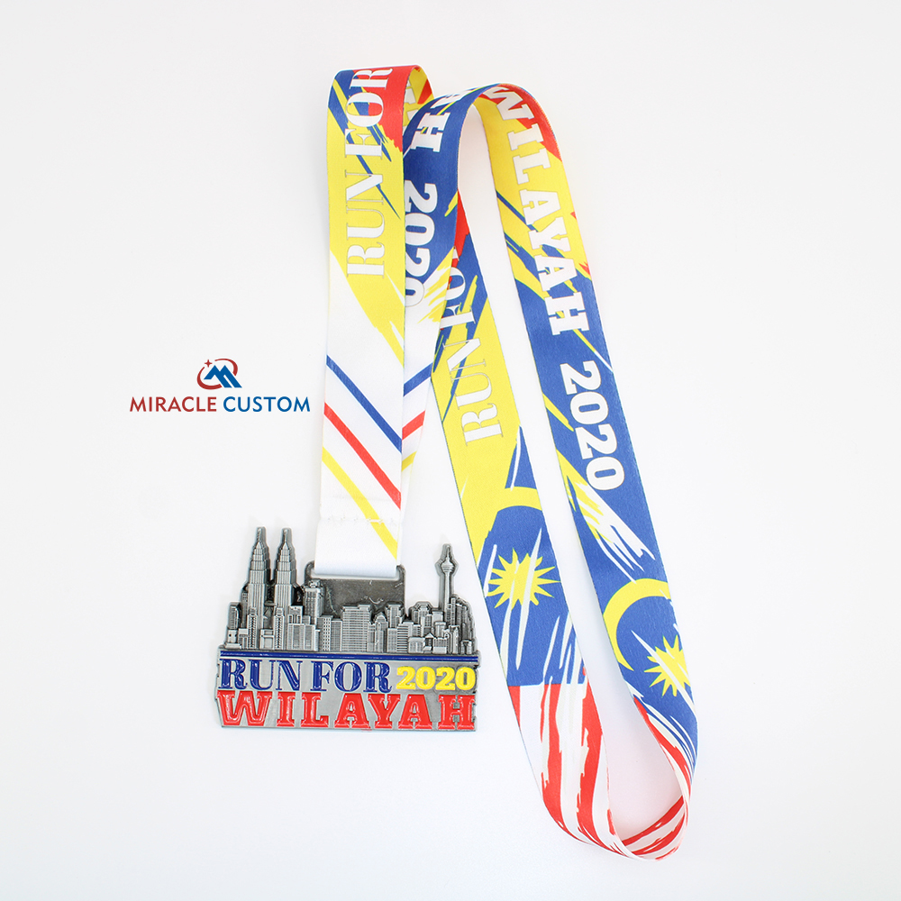 Custom Run For Wilayah 2020 Finisher 7KM Medals