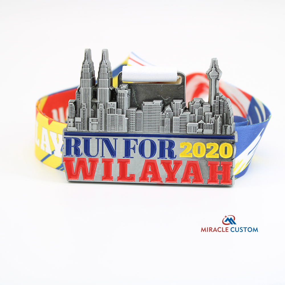 Custom Run For Wilayah 2020 Finisher 7KM Medals