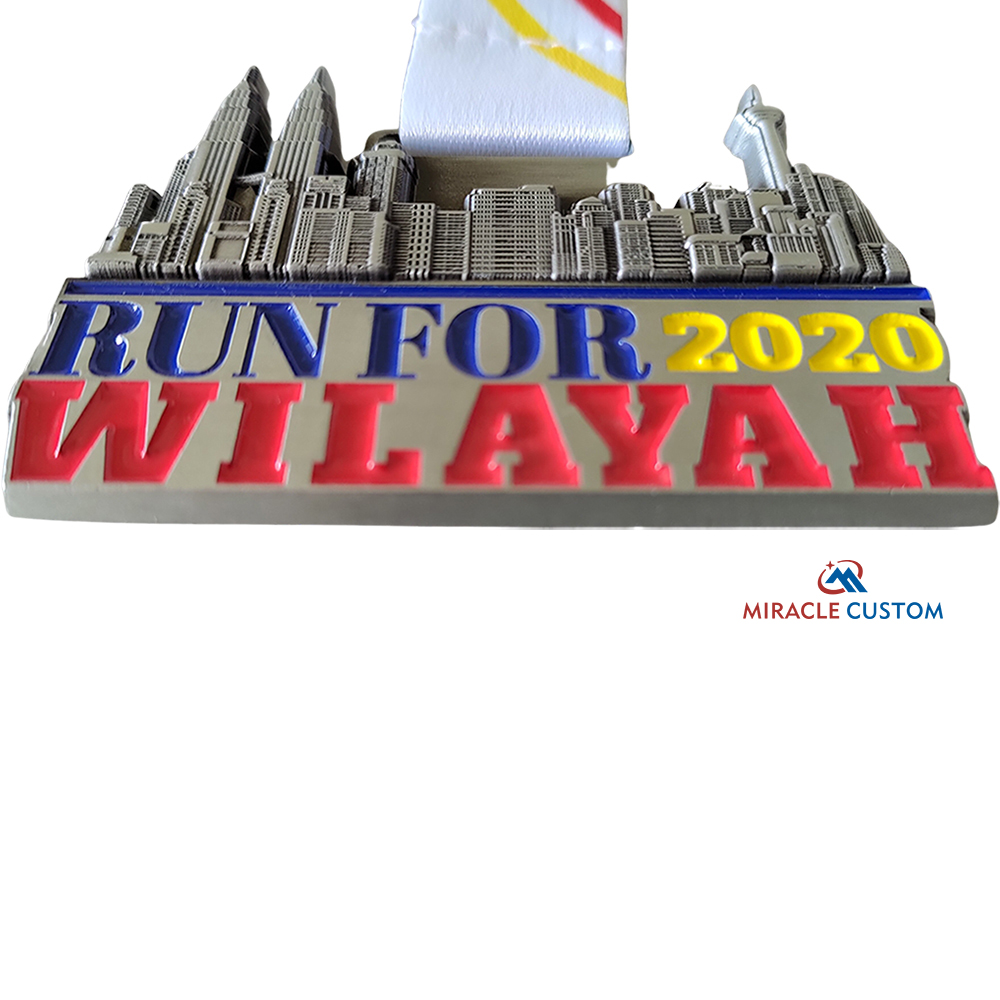 Custom Run For Wilayah 2020 Finisher 7KM Medals