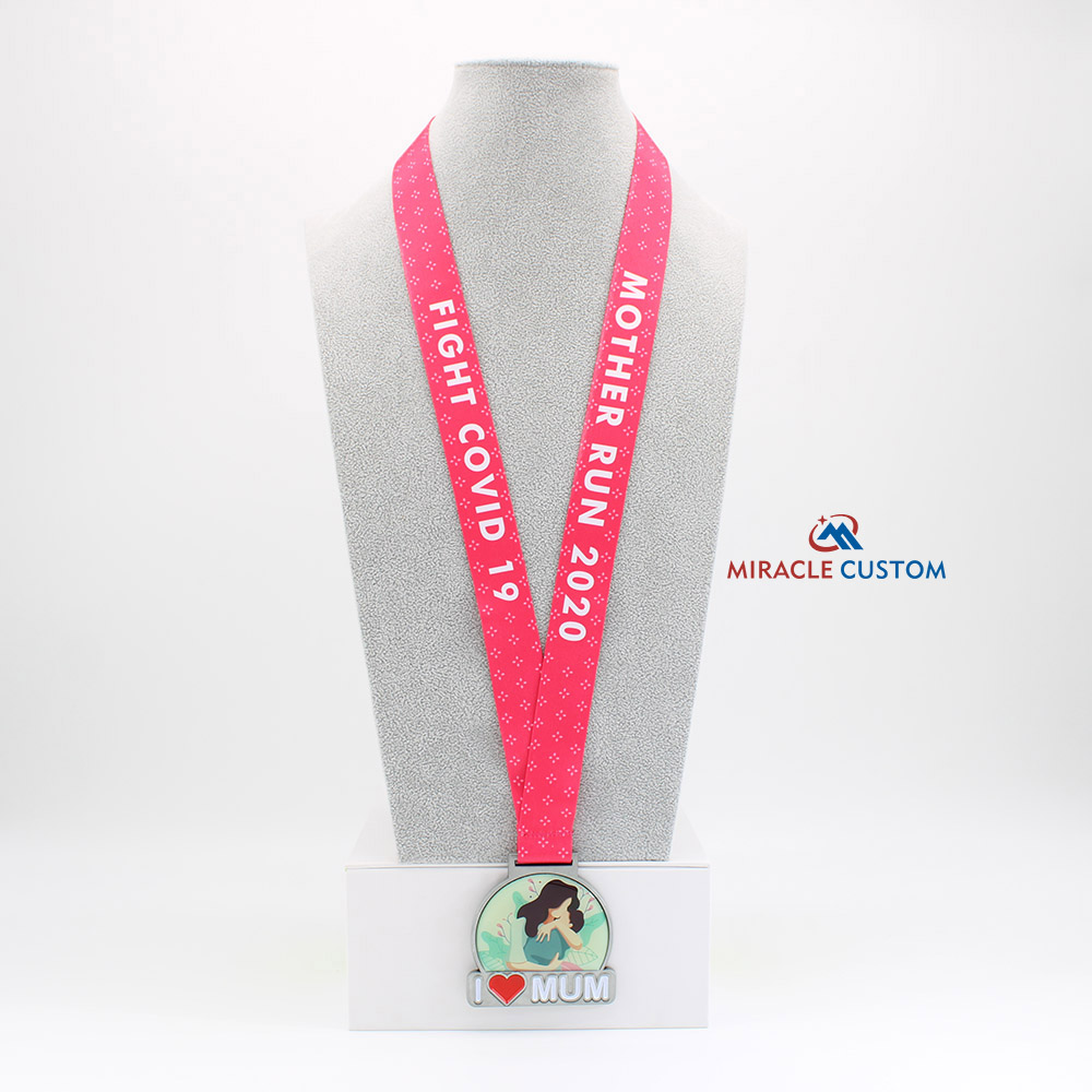 Custom Fight Covid19 Mother Run 2020 Fun Run Medals