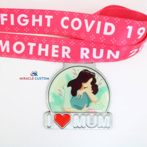 Custom Fight Covid19 Mother Run 2020 Fun Run Medals