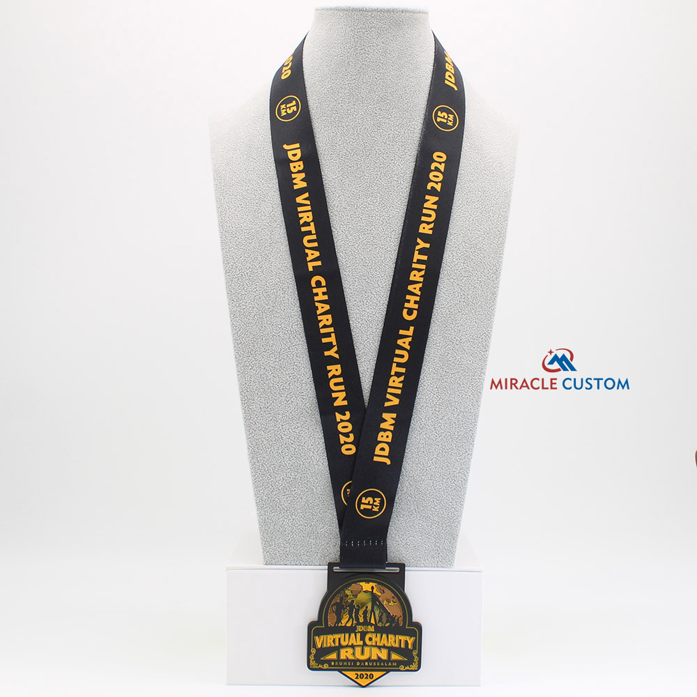 Custom JDBM Virtual Charity Run 2020 15KM Finisher Medals
