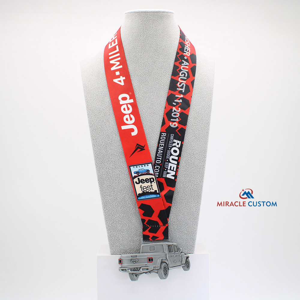 Custom Toledo Jeep Fest 4 Miler Finisher Medals