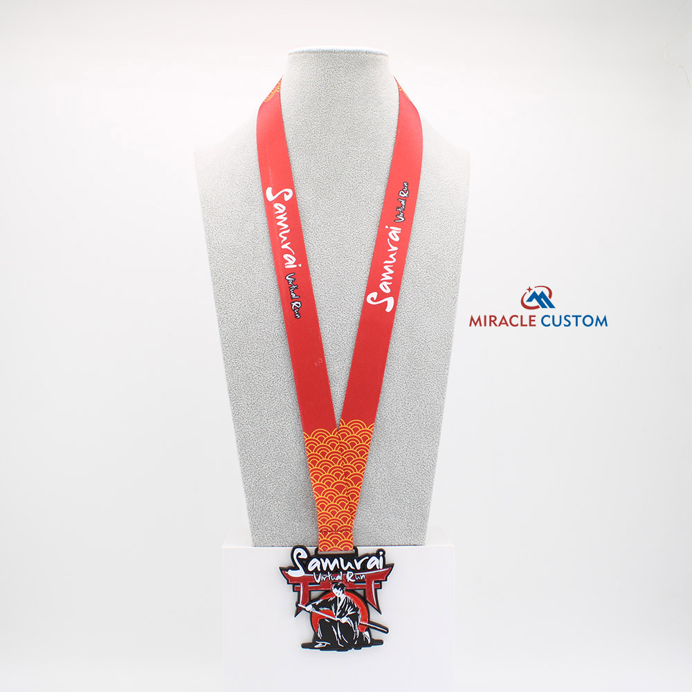 Custom Legendary Samurai Virtual 7KM Finisher Medals