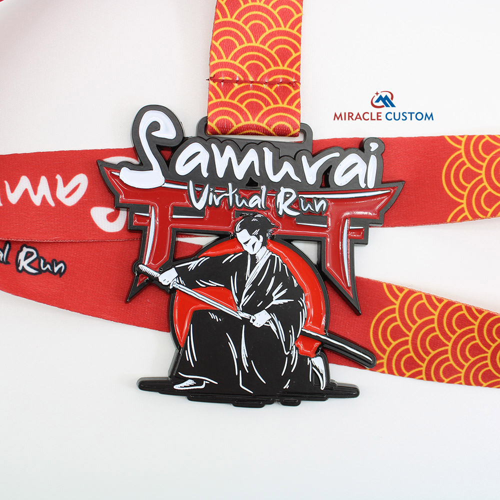 Custom Legendary Samurai Virtual 7KM Finisher Medals