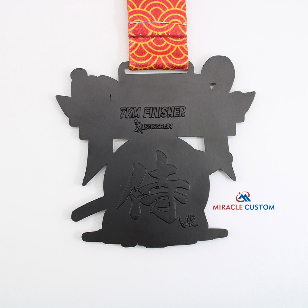 Custom Legendary Samurai Virtual 7KM Finisher Medals