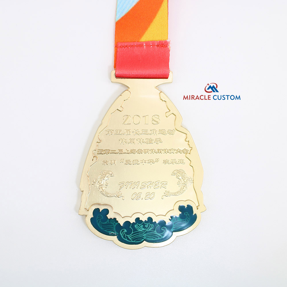 Custom Love China Fun Run Finisher Medals