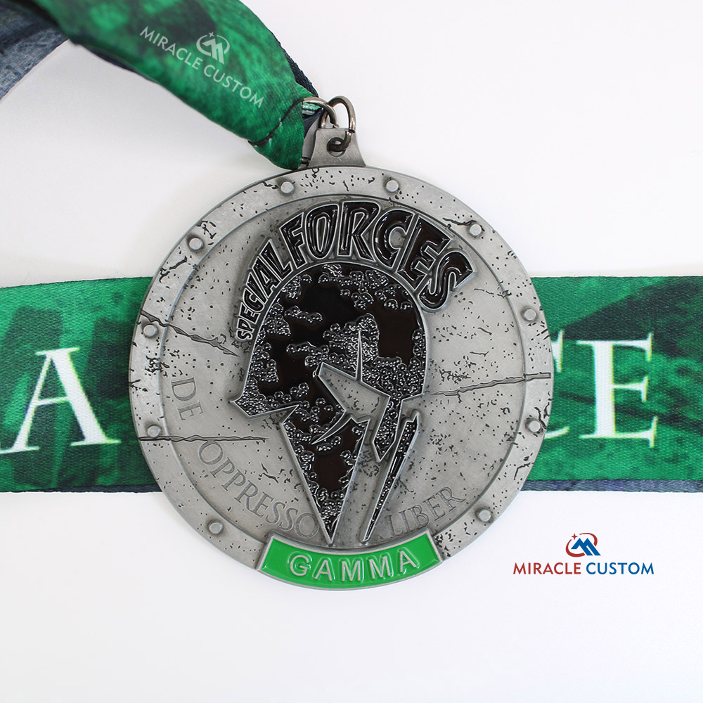 Custom Gamma Force De Oppresso Liber race Medals