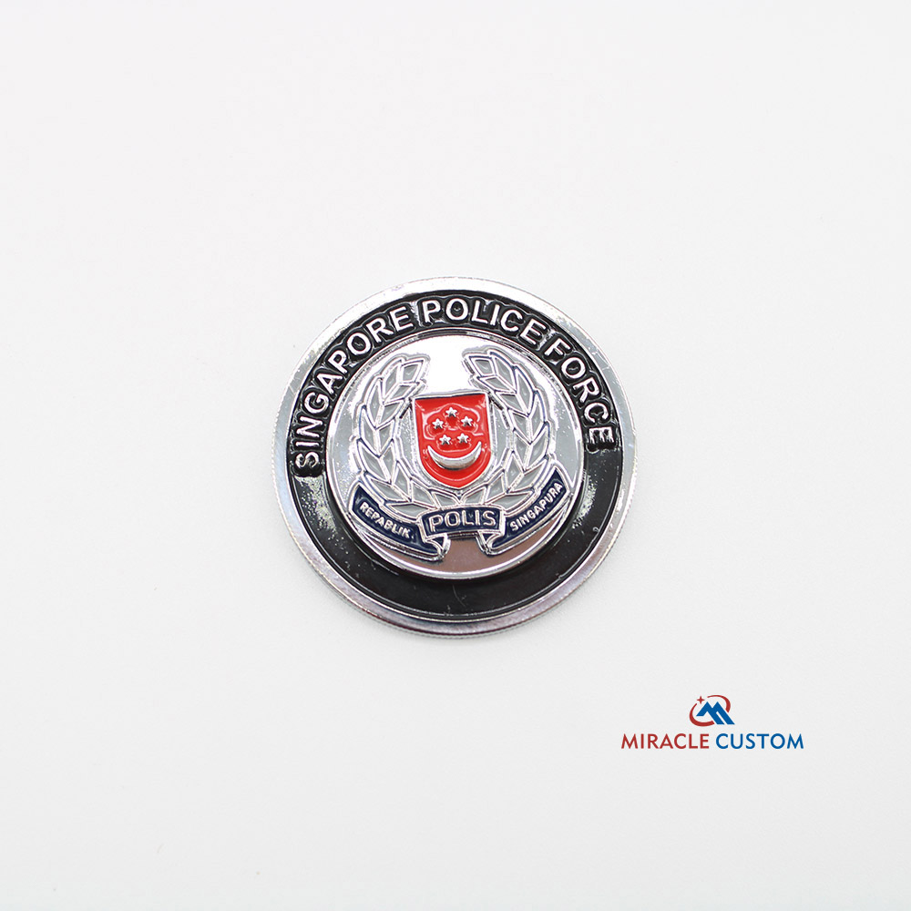 Custom Singapore Police Challenge Coin