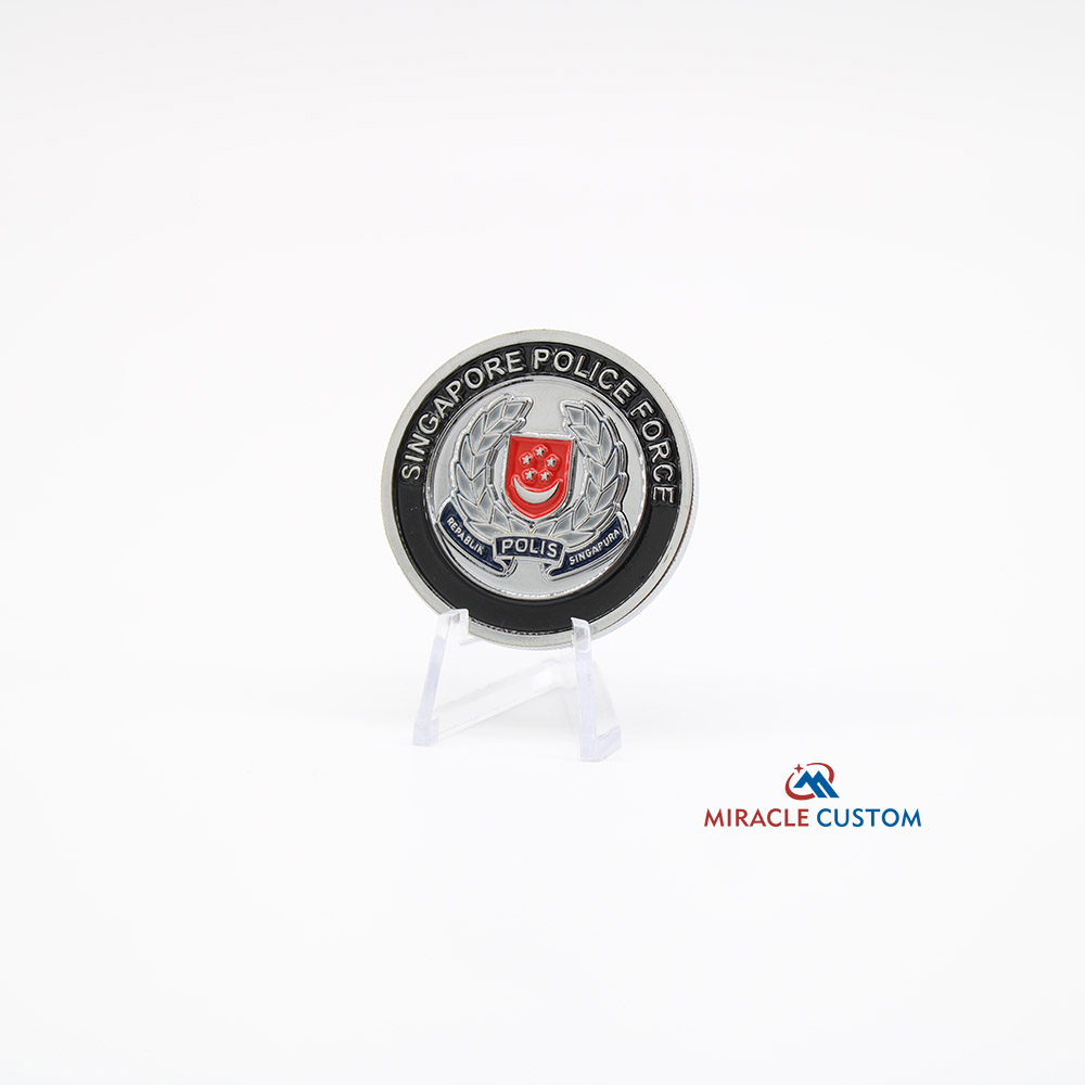 Custom Singapore Police Challenge Coin