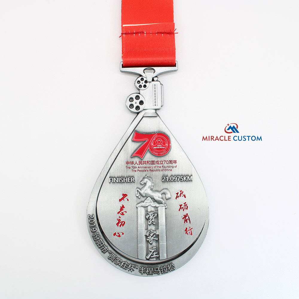 Custom Half Marathon Open Village Sports Medals