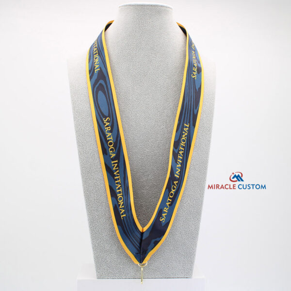 Custom V shape sublimation ribbon for medals