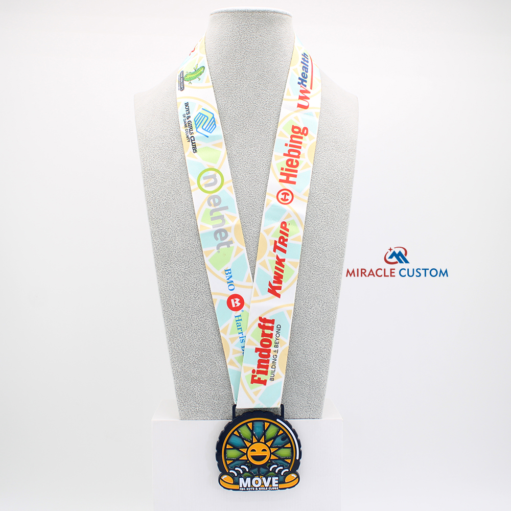 Custom Move for Boys and Girls Club Fun Run Sports Medals