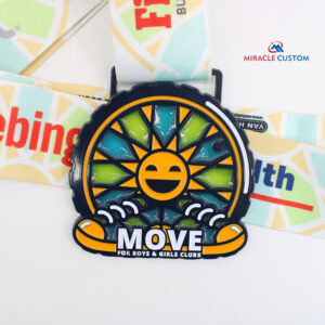 Custom Move for Boys and Girls Club Fun Run Sports Medals