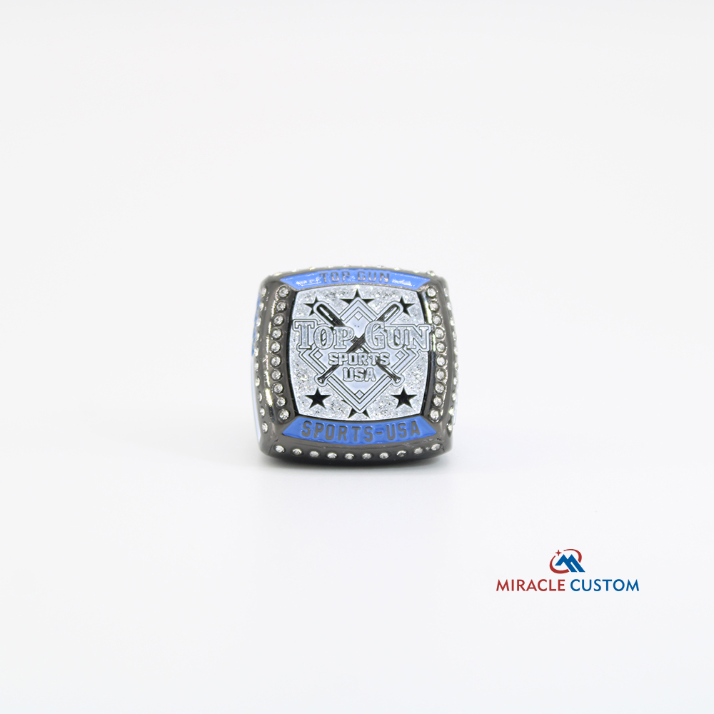 Custom Square Deluxe Top Gun Sports USA Championship Rings