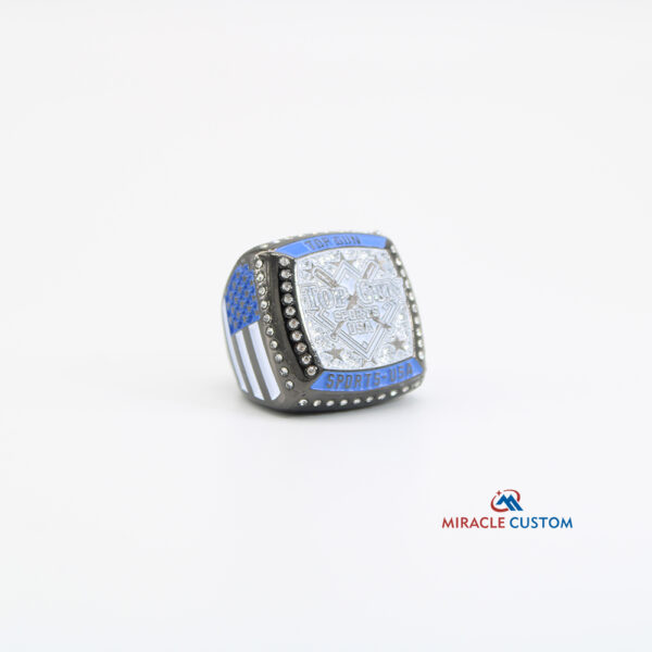 Custom Square Deluxe Top Gun Sports USA Championship Rings