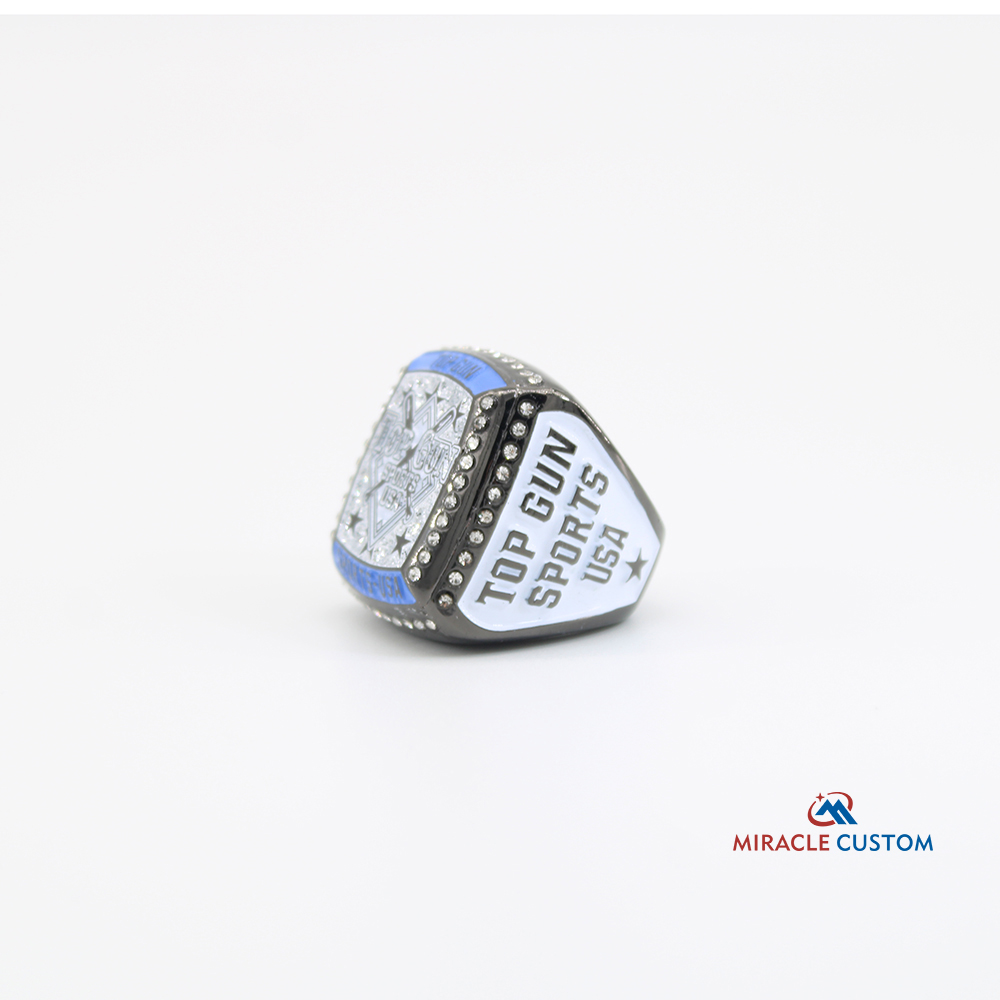 Custom Square Deluxe Top Gun Sports USA Championship Rings