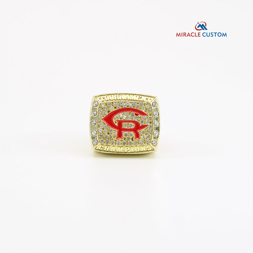 Custom Gold Deluxe Championship Rings with Stone