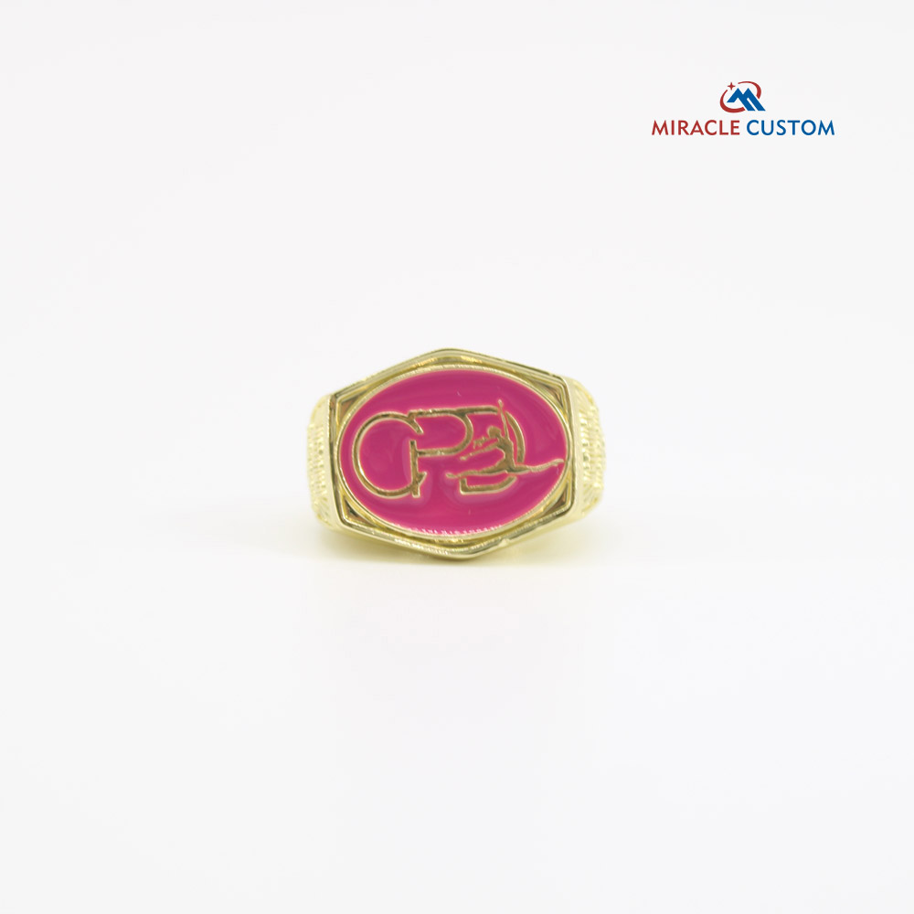 Custom Gold Finish Dance Sports Championship Rings