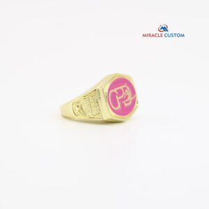 Custom Gold Finish Dance Sports Championship Rings