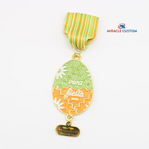 Custom Gold Viva Fiesta 2022 Fiesta Medals