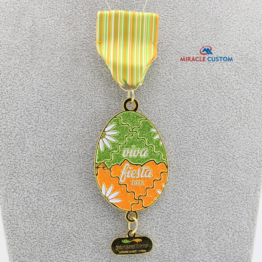 Custom Gold Viva Fiesta 2022 Fiesta Medals