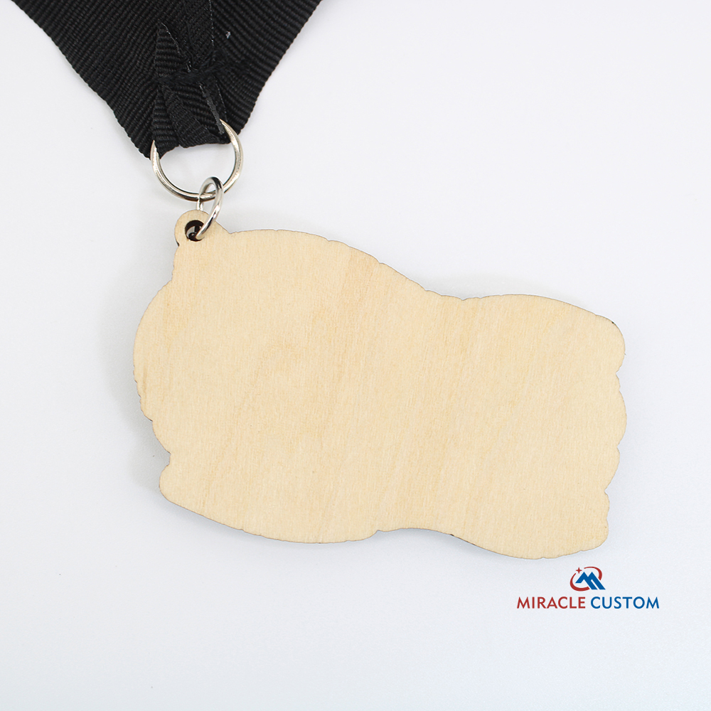 Custom Wooden Eco Engraved Sports Medals