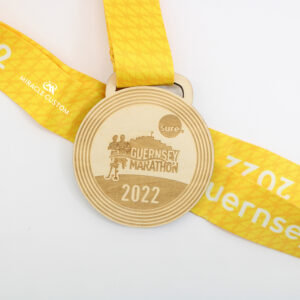 Custom ECO Engraved Wooden Race Medals