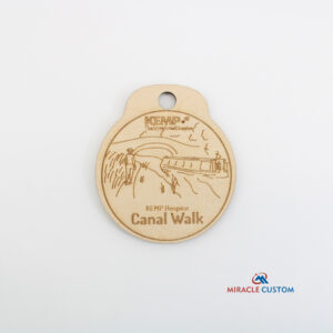Custom ECO Friendly Engraved Walk Run Wood Medals