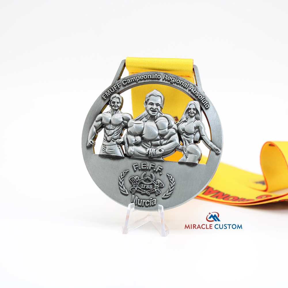 Custom Fitness Club Cut outs 3D Sports Medals