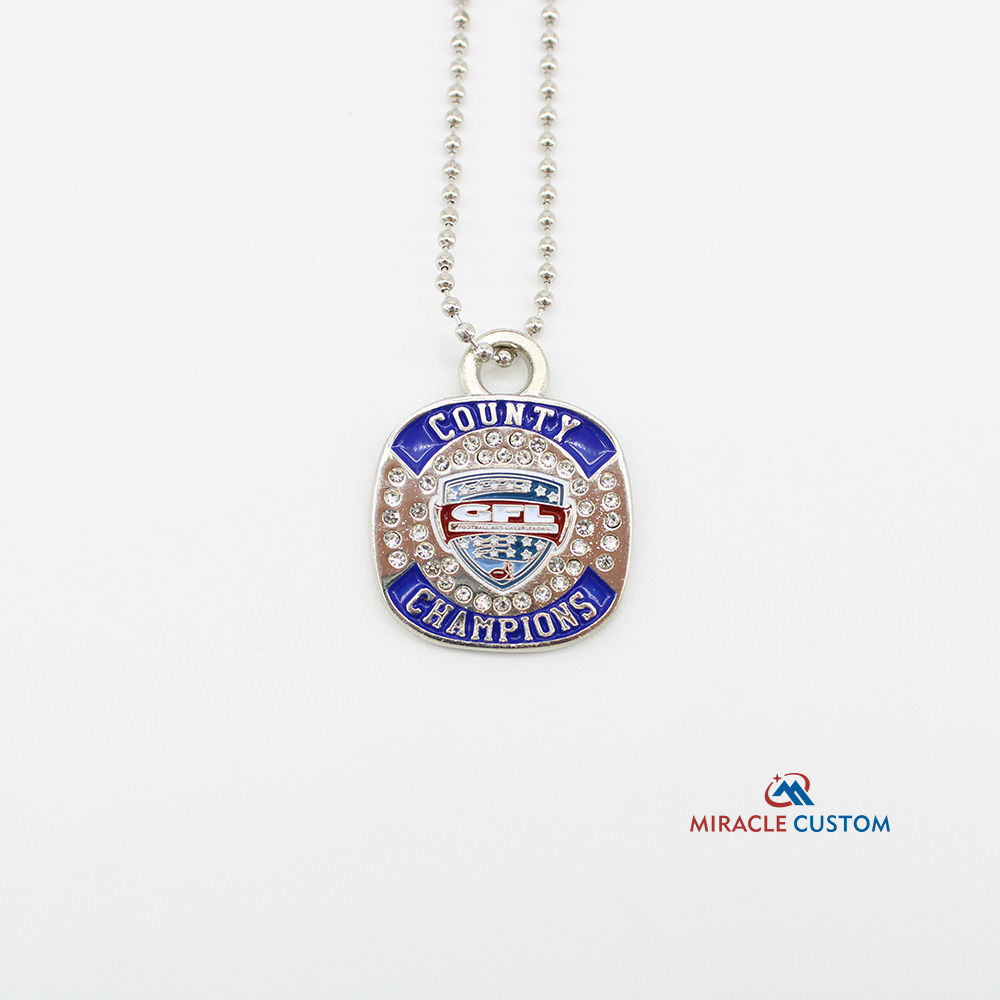 Custom Shiny Finish Country Champions Dog Tags