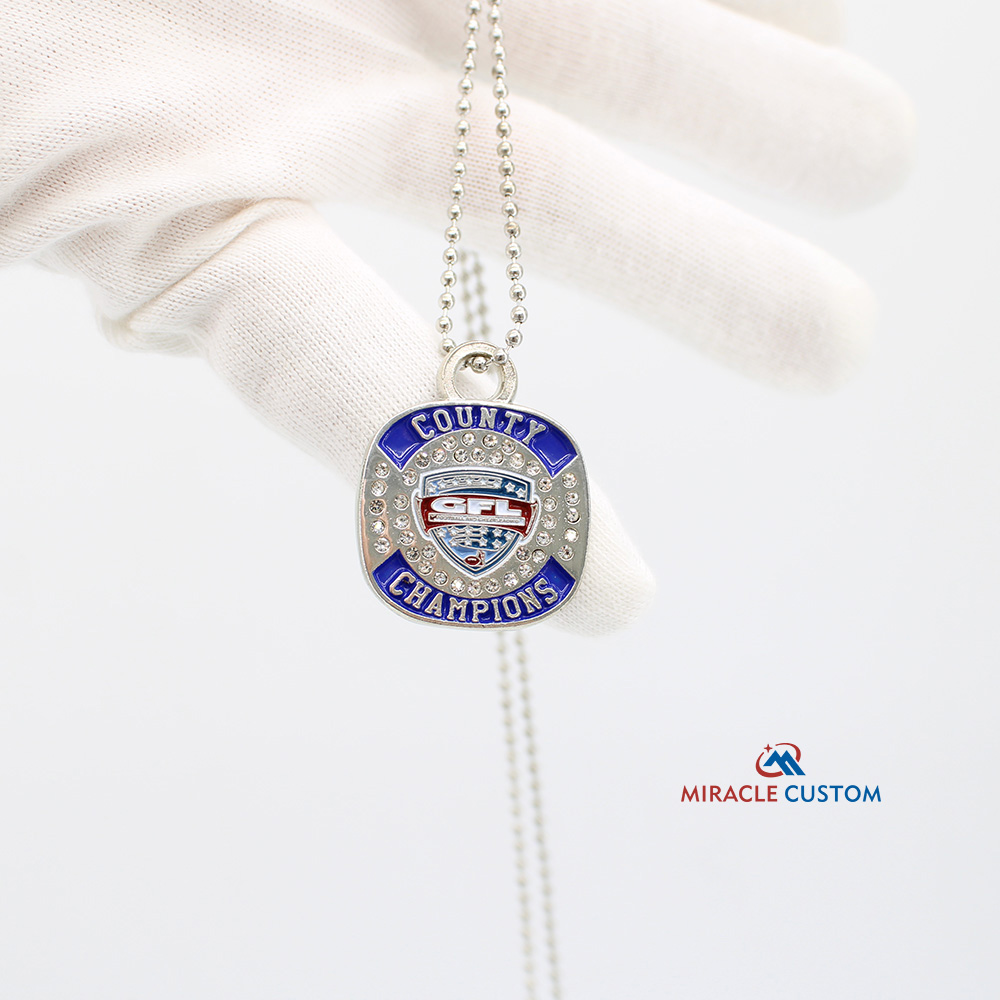 Custom Shiny Finish Country Champions Dog Tags