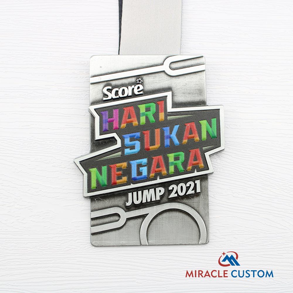 Custom Hari Sukan Negara Jump 2021 Finisher Medals