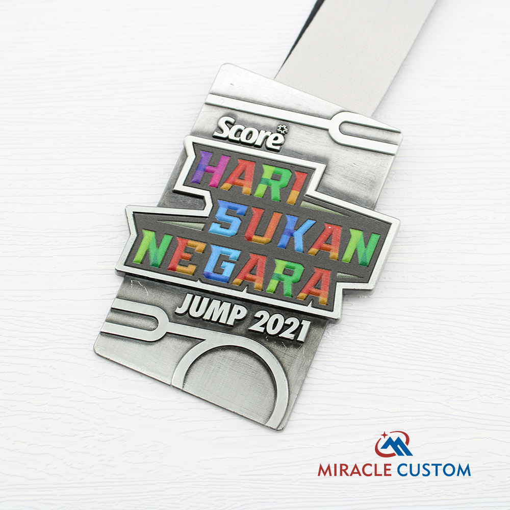 Custom Hari Sukan Negara Jump 2021 Finisher Medals