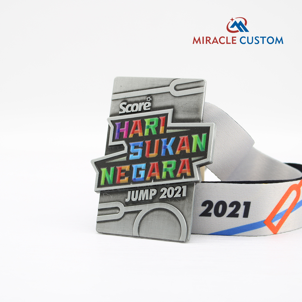 Custom Hari Sukan Negara Jump 2021 Finisher Medals